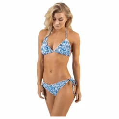 Kimo Ruffle Tie Tanga Blue*Waikani Beachwear Hot