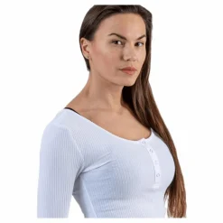 Pieces Kitte Ls Top White Vit Best