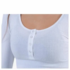 Pieces Kitte Ls Top White Vit Best