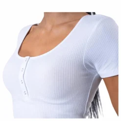 Pieces Kitte Ss Top White Vit