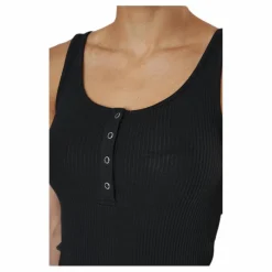 Pieces Kitte Tank Midi Dress Black Svart Sale