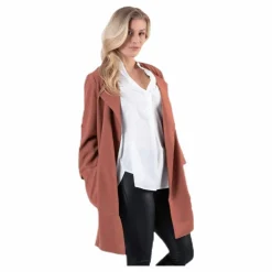 Pieces Kornelia 3/4 Coatigan Brown Brun Best