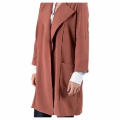 Pieces Kornelia 3/4 Coatigan Brown Brun Best