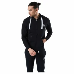Vinson Polo Club Krew Sweatshirt Full Zip Black Svart New
