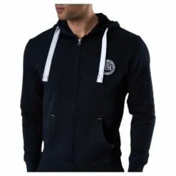 Vinson Polo Club Krew Sweatshirt Full Zip Black Svart New