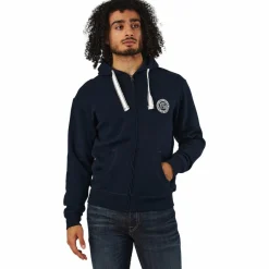 Vinson Polo Club Krew Sweatshirt Full Zip Blue Blå Best