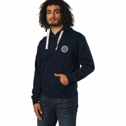 Vinson Polo Club Krew Sweatshirt Full Zip Blue Blå Best
