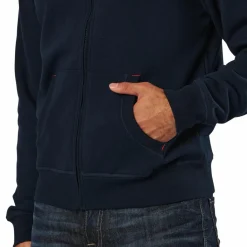 Vinson Polo Club Krew Sweatshirt Full Zip Blue Blå Best