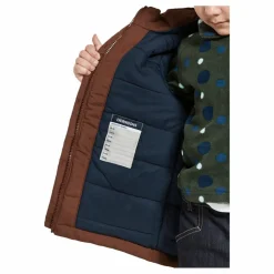 Didriksons Kure Kids Parka 5 Brown Brun Outlet