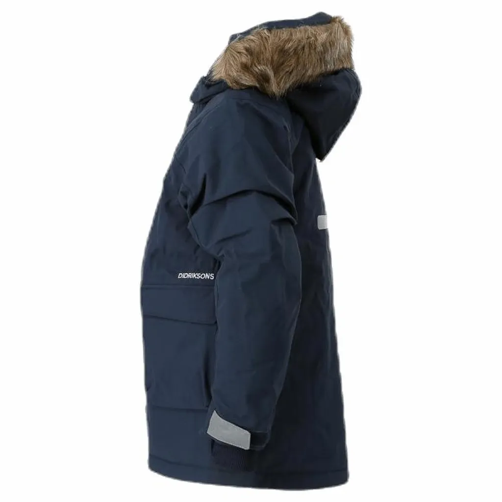 Didriksons Kure Kid's Parka Blue Blå Sale