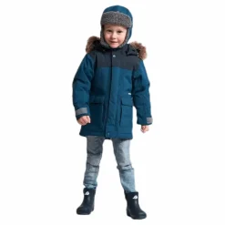 Didriksons Kure Kid's Parka Blue Blå