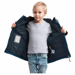 Didriksons Kure Kid's Parka Blue Blå
