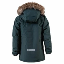 Didriksons Kure Kid's Parka Green Grön
