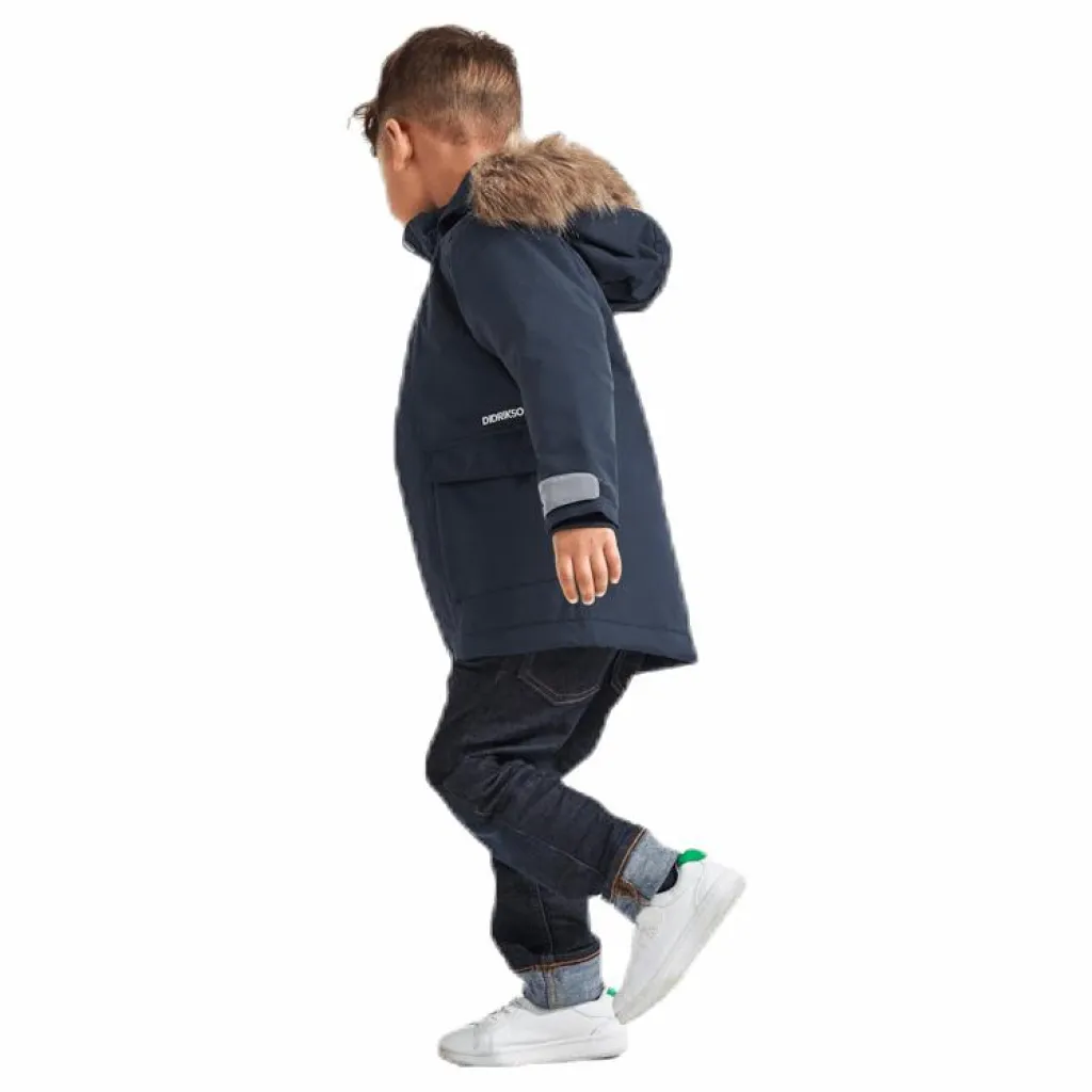 Didriksons Kure Parka 3 Blue Blå Outlet