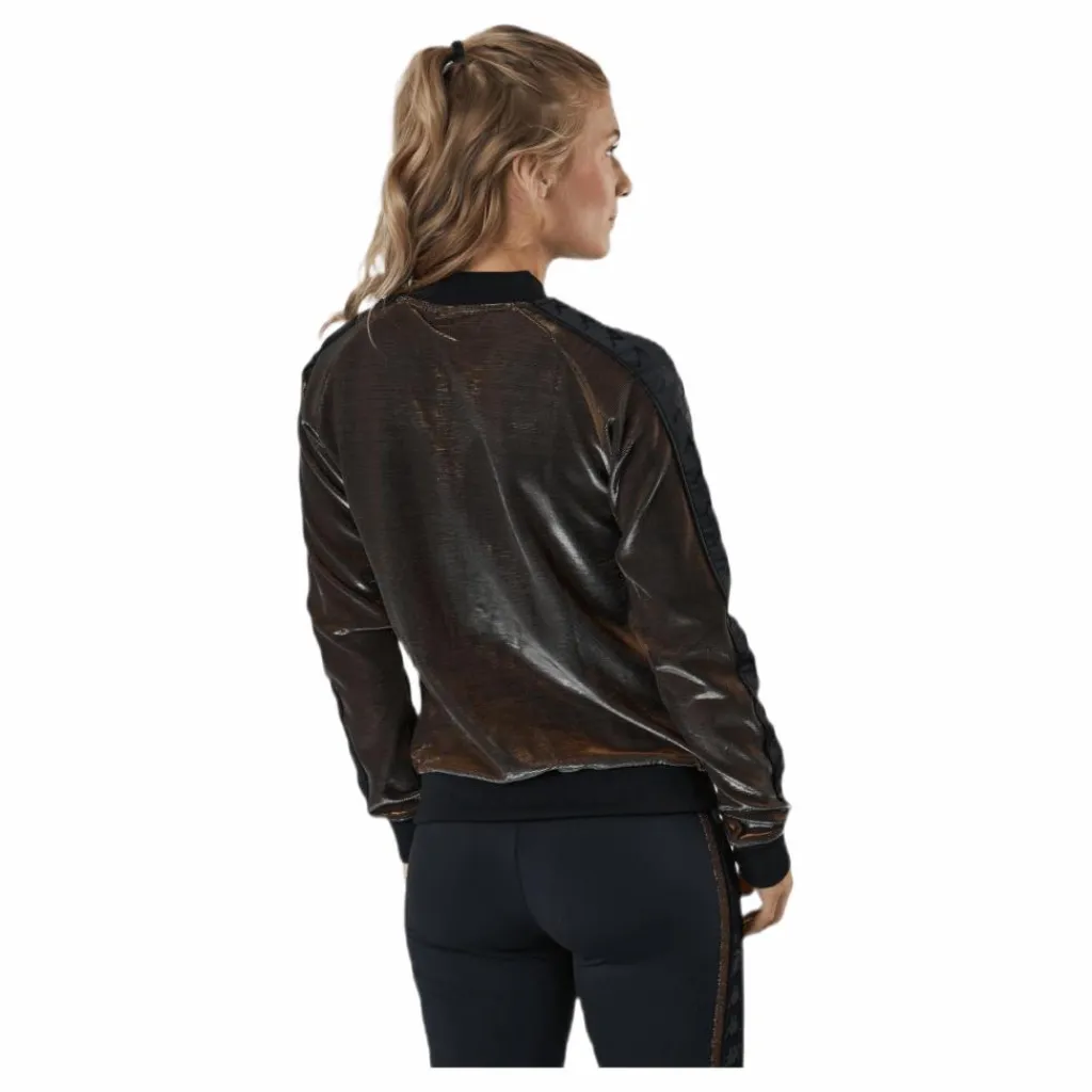 Lady Tr.Jacket, Auth Ecot Brown/Black*Kappa Outlet