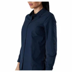 Jack Wolfskin Lakeside Roll-Up Shirt Blue Blå Sale