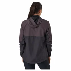 Lassie W Running Jacket With H Black Bean*Endurance Clearance