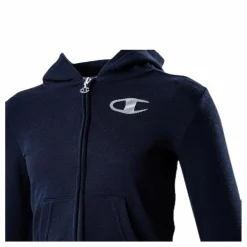 Champion Legacy Zip Hoodie Junior Blue Blå Outlet