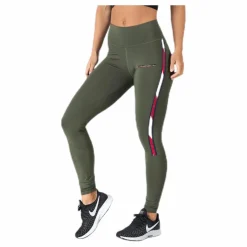 Tommy Hilfiger Sport Legging Full Length With Tape Green Grön Sale