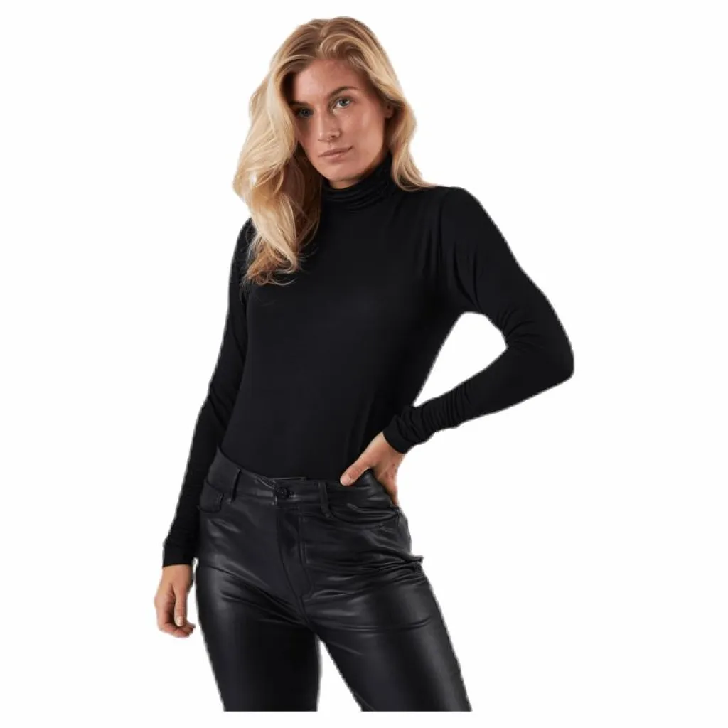 Only Lela Life L/S Rollneck Top Jrs Black Svart Hot