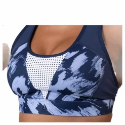 Reebok Les Mills Hero Racer Bra Blue/White Flerfärgad Clearance
