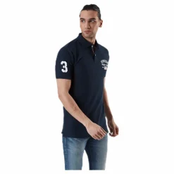 Leslie Pique Shirt Blue*Vinson Polo Club Hot