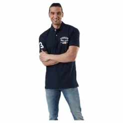 Leslie Pique Shirt Blue*Vinson Polo Club Hot