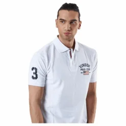 Leslie Pique Shirt White*Vinson Polo Club Outlet