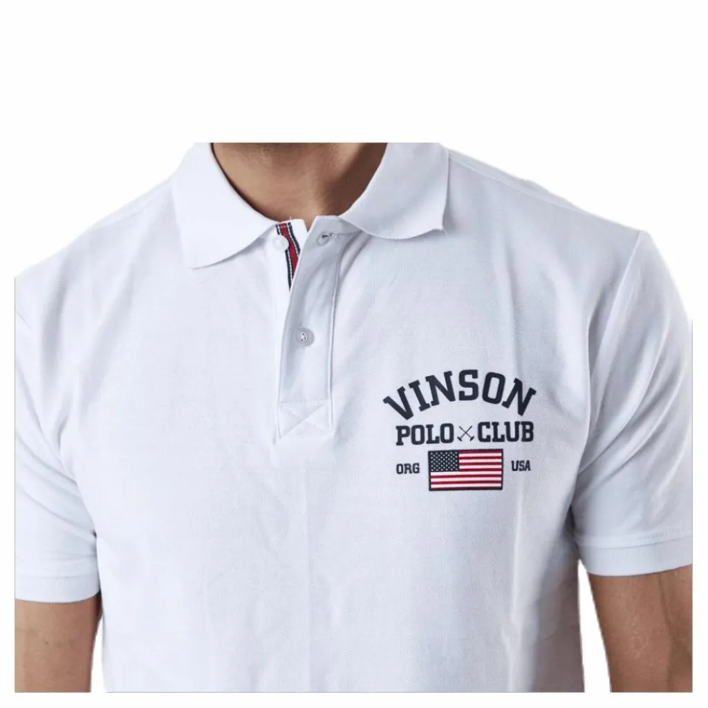 Leslie Pique Shirt White*Vinson Polo Club Outlet