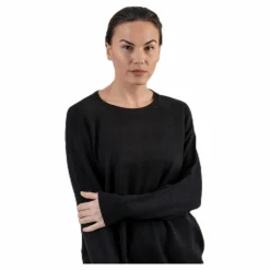 Lesly Kings L/S Pullover Knt Black*Only Online