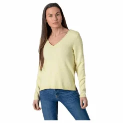 Only Lesly New V-Neck Pullover Knt Beige Clearance