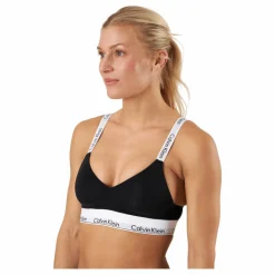 Calvin Klein Lght Lined Bralette Black Svart Online