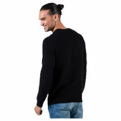 Jack & Jones Liam Knit Crew Neck Black Svart Best