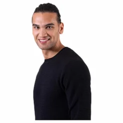 Jack & Jones Liam Knit Crew Neck Black Svart Best
