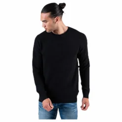 Jack & Jones Liam Knit Crew Neck Black Svart Best