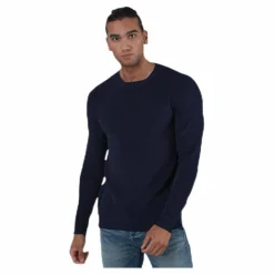 Liam Knit Crew Neck Blue*Jack & Jones Outlet