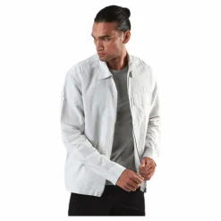 Jack & Jones Life Linen Shirt Ls One Pocket White Vit Best