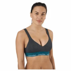 Calvin Klein Lift Bralette Charcoal Heather_topaz Gemston Svart