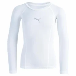 Puma LIGA Baselayer Tee LS Jr White Vit Hot