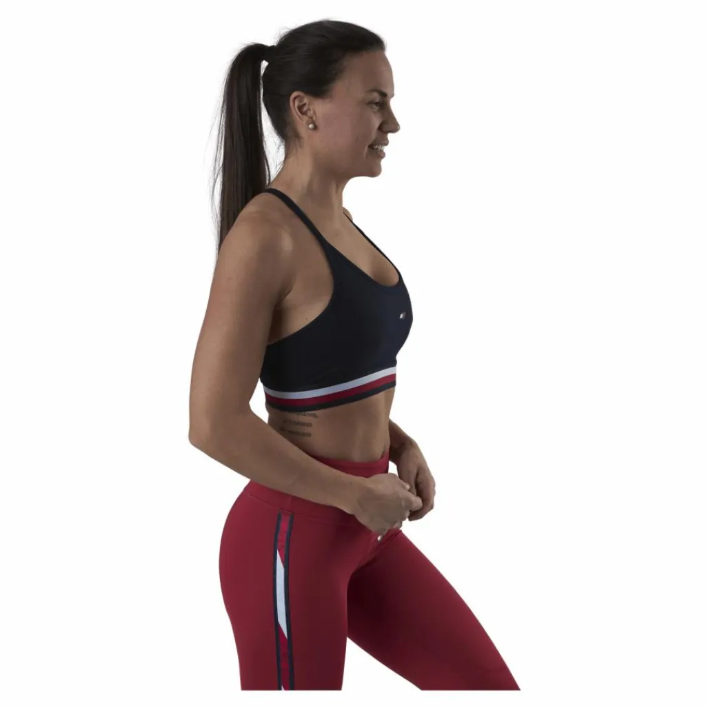 Light Intensity Gb Stp Racer Bra Blue*Tommy Hilfiger Sport Clearance