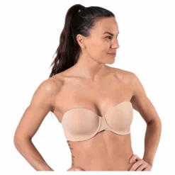 Calvin Klein Light Lined Strapless Beige New