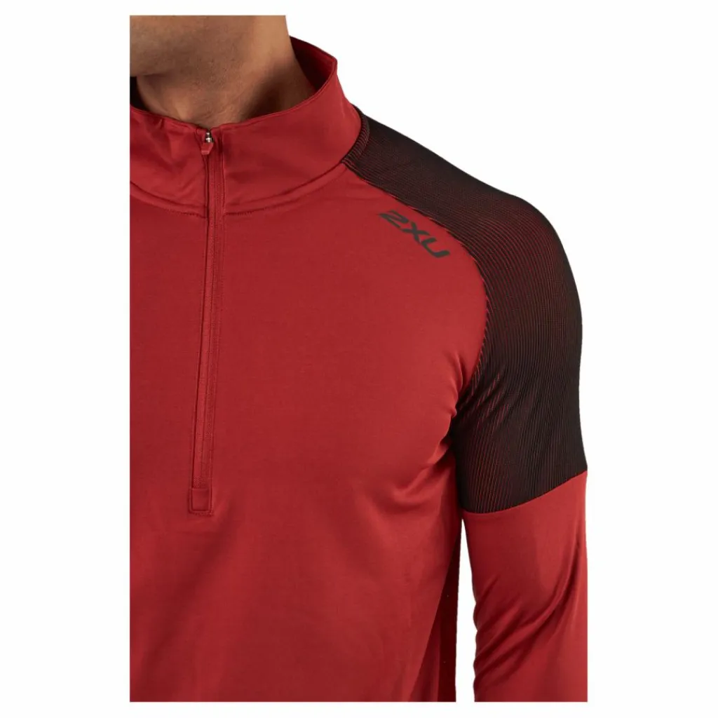 Light Speed 1/2 Zip Chilli Oil/black Reflective*2XU Hot