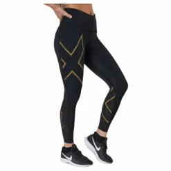 2XU Light Speed Mid-Rise Compression Black/Gold Svart och Guld Discount