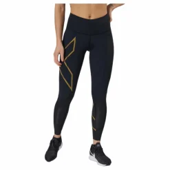 2XU Light Speed Mid-Rise Compression Black/Gold Svart och Guld Discount