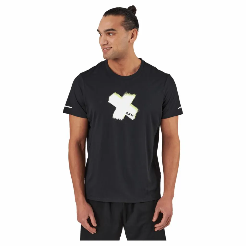 2XU Light Speed Tee Black White X/white Reflective Svart Clearance
