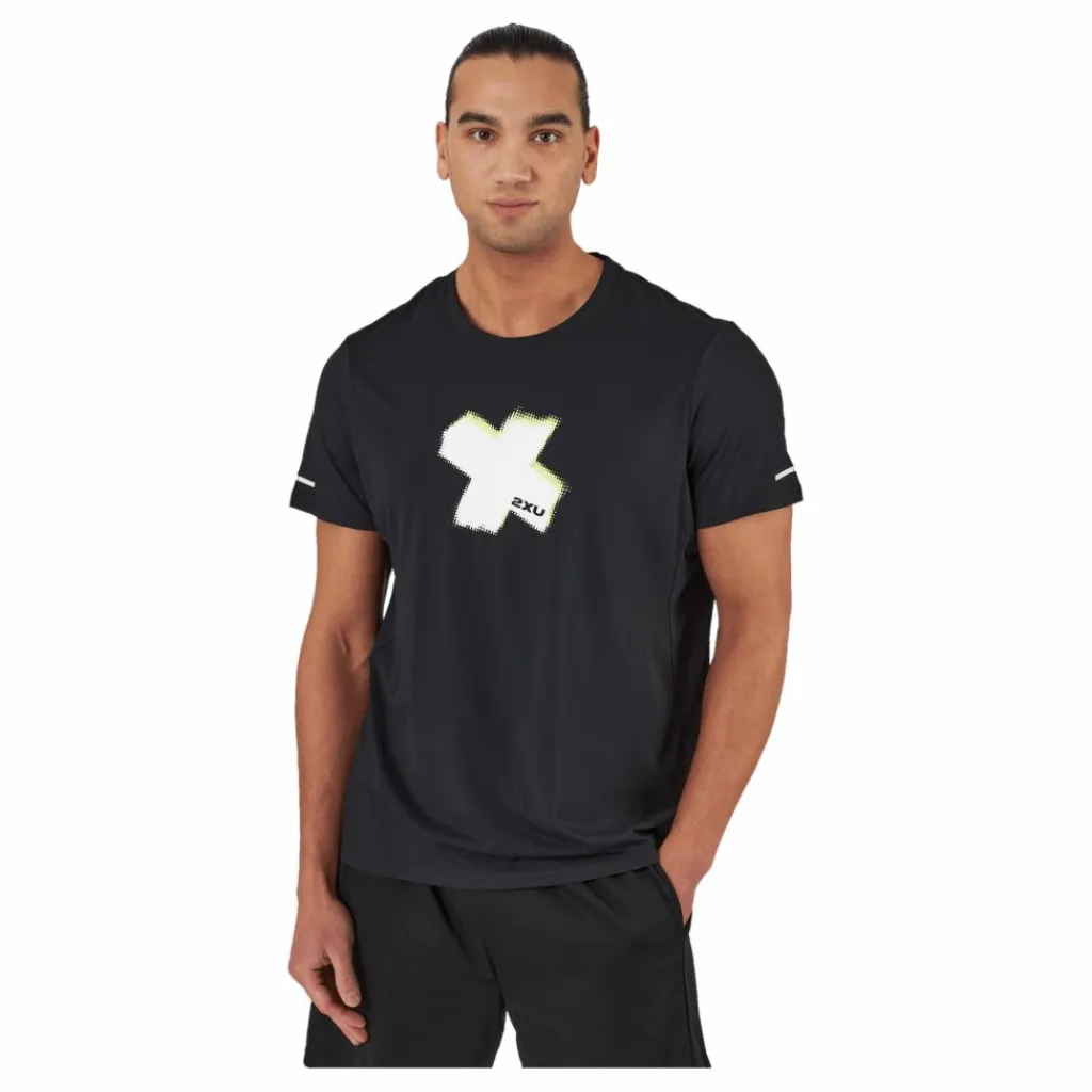 2XU Light Speed Tee Black White X/white Reflective Svart Clearance