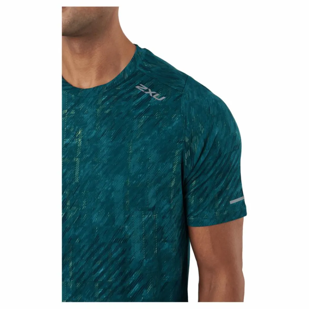 Light Speed Tee Glitch Check/silver Reflective*2XU Outlet