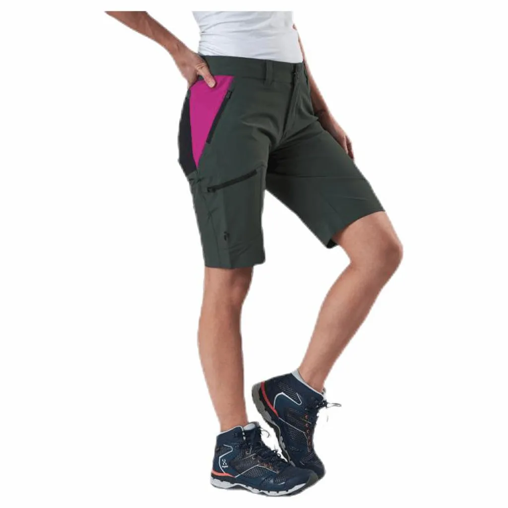 Peak Performance Light SS Carbon Shorts Pink/Green Rosa och Grön Clearance