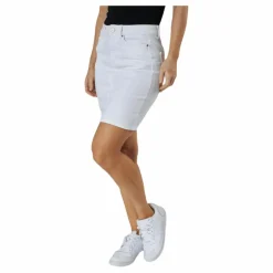 Lili Mw Denim Skirt White*Pieces Hot