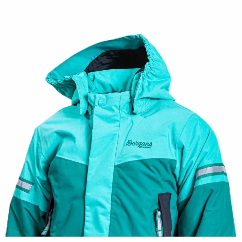 Bergans of Norway Lilletind Insulated Kids Jacket Green/Grey Grön och Grå Outlet